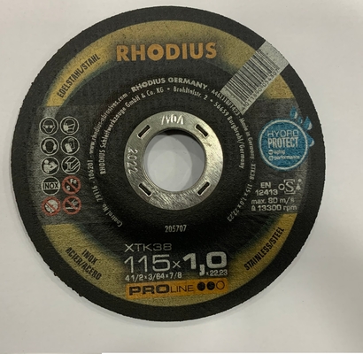RHODIUS 115mm 125mm 180mm Schurende Scherpe Schijven met een Materiële Zwarte Kleur